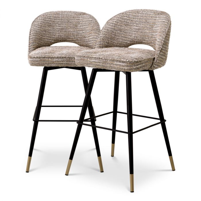 Bar Stool Cliff mademoiselle beige set of 2