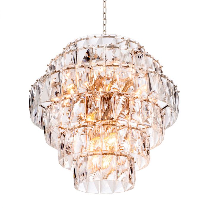 Chandelier Amazone L nickel finish