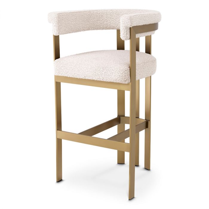 Bar Stool Clubhouse bouclé cream